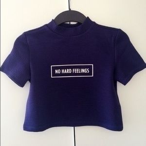 No Hard Feelings Crop Top